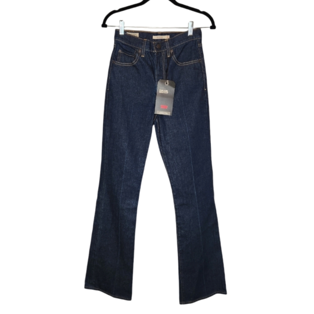 NEW Levi's Ribcage Boot Jeans Dark Wash Size 25